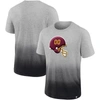 Fanatics Branded Heathered Gray/black Washington Football Team Team Ombre T-shirt In Heather Gray