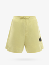 Stone Island Shadow Project Speckled-cotton Bermuda Shorts In Yellow