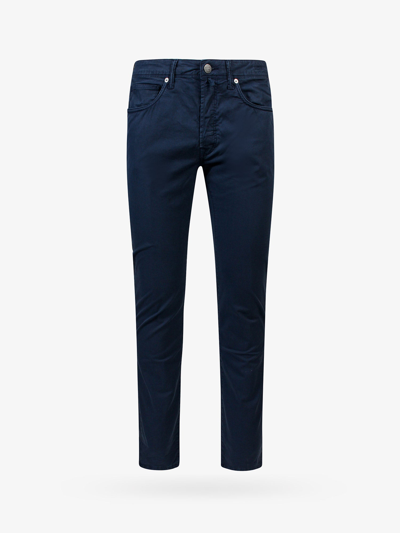 Incotex Stretch Cotton Trouser - Atterley In Blue