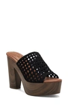 Jessica Simpson Shelbie Platform Slide Sandal In Black