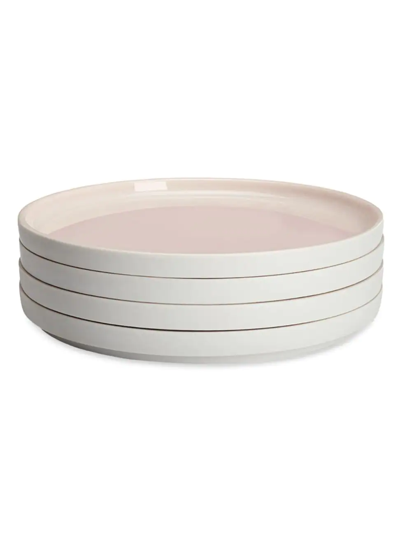 Degrenne Paris L'econome By Starck 4-piece Plate Set In Pink