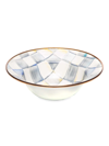 Mackenzie-childs Sterling Check Enamel Breakfast Bowl