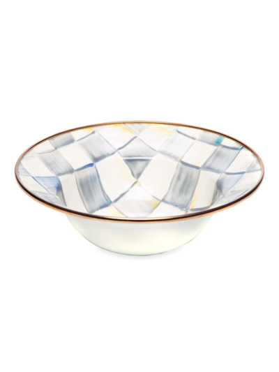 Mackenzie-childs Sterling Check Enamel Breakfast Bowl