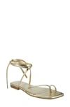 Marc Fisher Ltd Mireya Ankle Strap Sandal In Gold 01