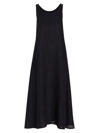 Saks Fifth Avenue Collection Linen Maxi Dress In Black