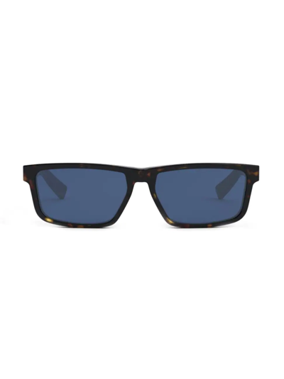Dior 53mm Square Sunglasses In Black Blue