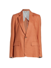 A.l.c Arlo Linen Tailored Jacket In Armagnac