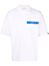 Mackintosh Cutaway Collar Short-sleeve Polo Shirt In White