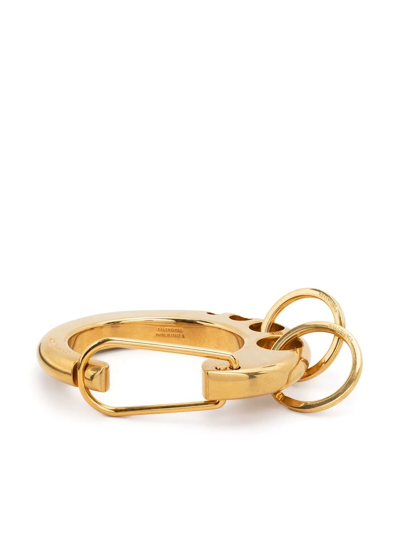 Balenciaga Clip Ring-embellished Bracelet In Gold