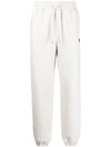 Ader Error Grey Twin Heart Lounge Pants In Grey