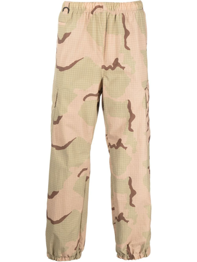 Undercover Camouflage-print Ripstop Cargo Trousers In Neutrals