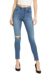 GOOD AMERICAN ALWAYS FITS GOOD WAIST SKINNY JEANS