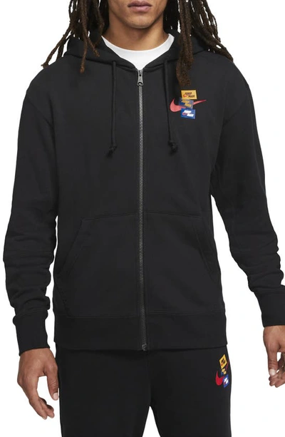Jordan Jumpman 85 Logo Zip Hoodie In Black