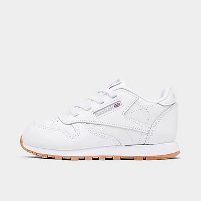 Reebok Babies' Unisex Classic Leather Shoes - Grade School In Ftwr White/ftwr White/ Rubber Gum-02