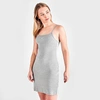 Nike Women's Sportswear Essential Ribbed Dress In Dark Grey Heather/white