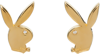 HATTON LABS SSENSE EXCLUSIVE GOLD BUNNY EARRINGS
