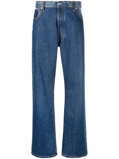 Maison Margiela Mid-rise Straight-leg Jeans In Blue