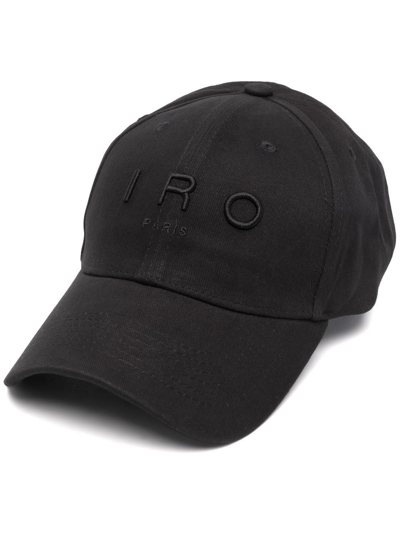 Iro Greb Embroidered-logo Cap In Black