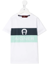 Aigner Teen Logo-print Short-sleeved T-shirt In White