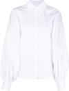 Made In Tomboy Claire Balloon-sleeved Shirt In White