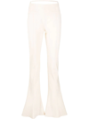 Jacquemus Merria Stretch-wool Flared Pants In Neutrals