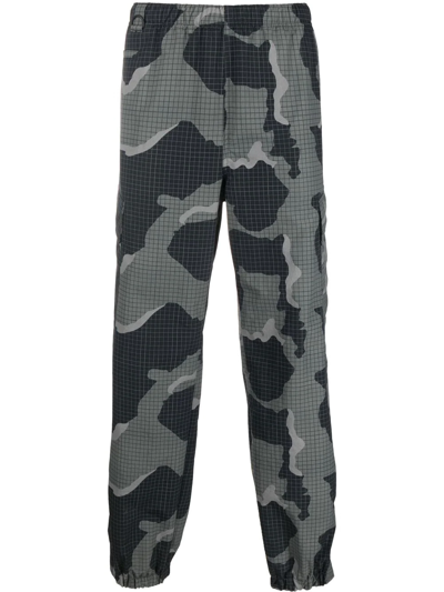 Undercover Camouflage-print Ripstop Cargo Trousers In Black Base