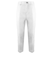 Paolo Pecora White Carrot Fit Trousers In Bianco