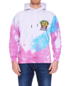 Market Smiley Space And Time Graphic Cotton-jersey Hoody In Purple