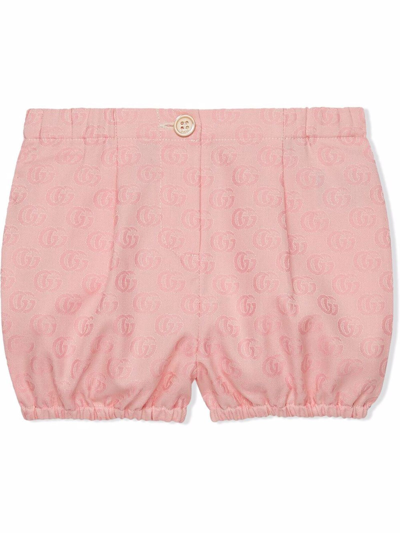 Gucci Babies' Cotton Pink Shorts In Rosa