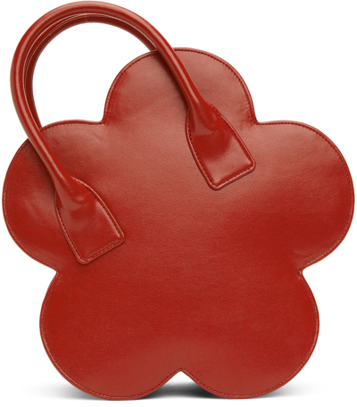 Comme Des Garcons Girl Red Flower Top Handle Bag