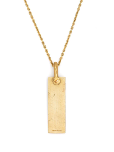 Parts Of Four Plate-pendant Necklace In Gold