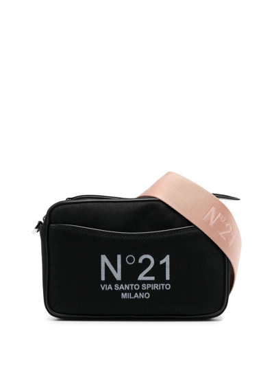 N°21 Logo-print Crossbody Bag In Black
