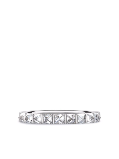 Pragnell Platinum Rockchic Diamond Eternity Ring In Silber
