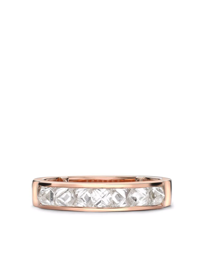 Pragnell 18kt Rose Gold Rockchic Diamond Ring In Pink