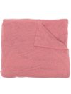 Botto Giuseppe Cashmere Knit Scarf In Rosa