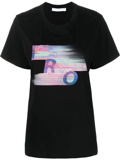 Iro Graphic Logo-print T-shirt In Schwarz