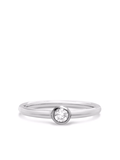 Pragnell 18kt White Gold Sundance Diamond Ring In Silver