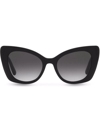 Dolce & Gabbana Dg4405 Butterfly-frame Acetate Sunglasses In Black