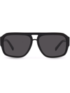 Dolce & Gabbana Dolce&gabbana 58mm Pilot Sunglasses In Black