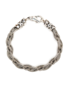 Emanuele Bicocchi Celtic-braid Bracelet In Silver