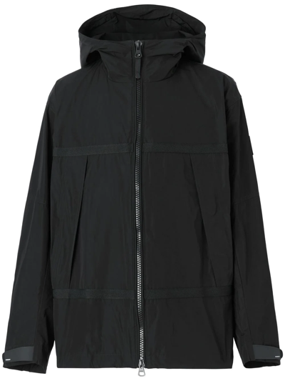 Burberry Lightweight Hooded Jacket In Black