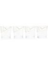 Seletti Bicchieri Kintsugi Glasses (set Of Four) In Nude