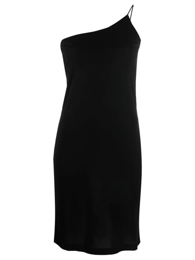 Dsquared2 Black One-shoulder Dress In Nero