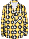 MARCELO BURLON COUNTY OF MILAN 格纹图案绗缝夹克式衬衫