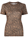 Nanushka Animal-print T-shirt In Black