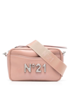 N°21 LOGO-PLAQUE LEATHER CROSSBODY BAG