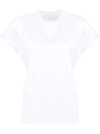 Iro Round Neck Short-sleeved T-shirt In White