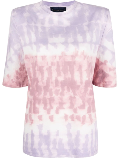 Dependance Multicolor Cotton T-shirt In Purple