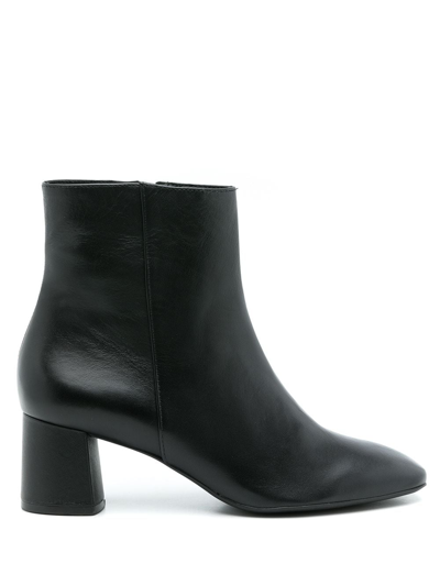 Sarah Chofakian Torquay Leather Boots In Black