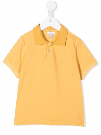 Knot Kids' Sloane Organic Cotton Polo Shirt In Yellow